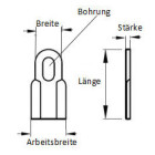 Gerades Messer 111x40mm passend zu Del Morino