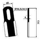 Gerades Messer 113x40mm passend zu Greentech