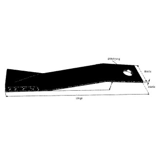 M&auml;hermesser 760mm rechts Cutlass 600