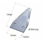 M&auml;hmesserklinge unten gezahnt 80x50,5x2,5mm