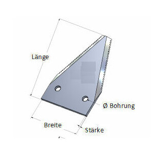 M&auml;hmesserklinge unten gezahnt 80x50,8x2,5mm