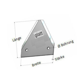M&auml;hmesserklinge glatt 75,3x58x2mm passend zu M&ouml;rtl