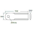 Strohh&auml;cksler- Messer 250x60x6mm, passend zu...