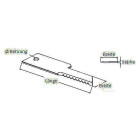 Gegenmesser  190x50x3mm passend zu John Deere